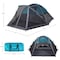 Wakeman 6 Person Camping Tent - Water-Resistant Cabin Style with Built-In Screen by Blue 75-CMP1147 - alternate 7